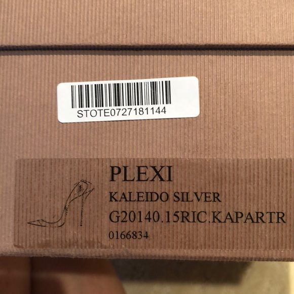 Gianvito Rossi, Plexi metallic blue pumps - Unique Designer  GIANVITO ROSSI NWT iridescent silver plexi pump
